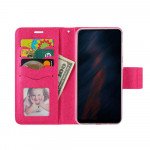 Wholesale Flip PU Leather Simple Wallet Case for LG K51 (HotPink)